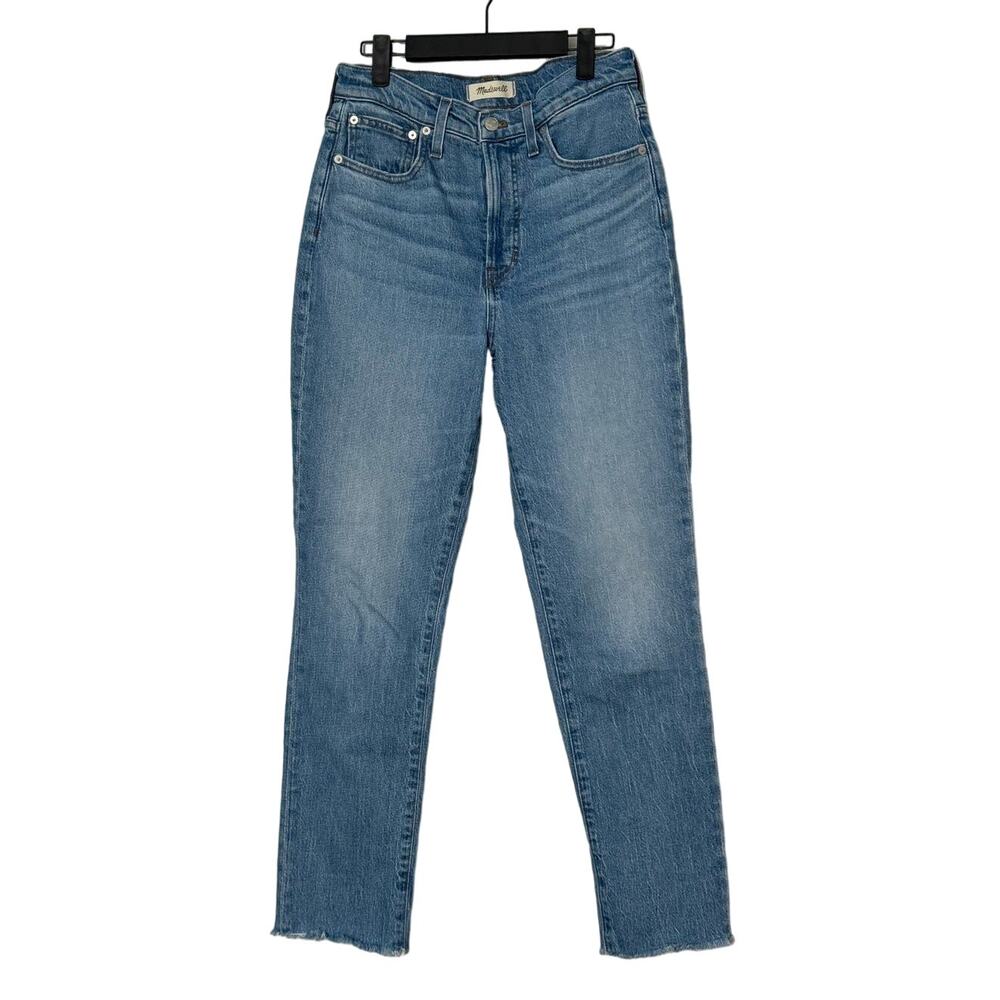 Madewell The Perfect Vintage‎ Jean in Bainton Wash: Raw-Hem Edition Size 27 - Picture 4 of 11